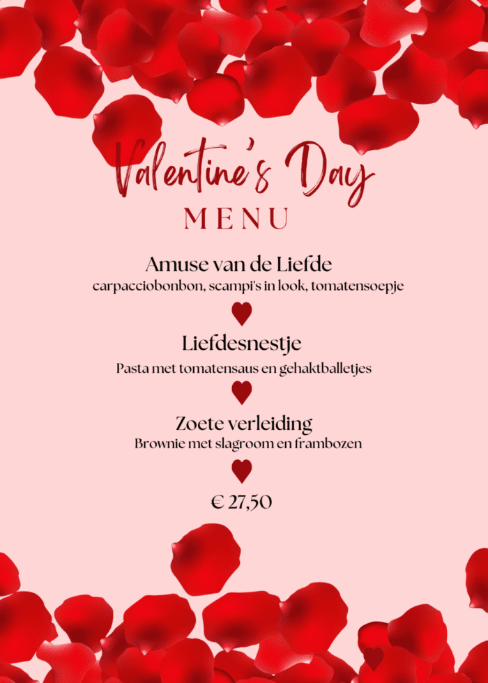 Valentijnmenu